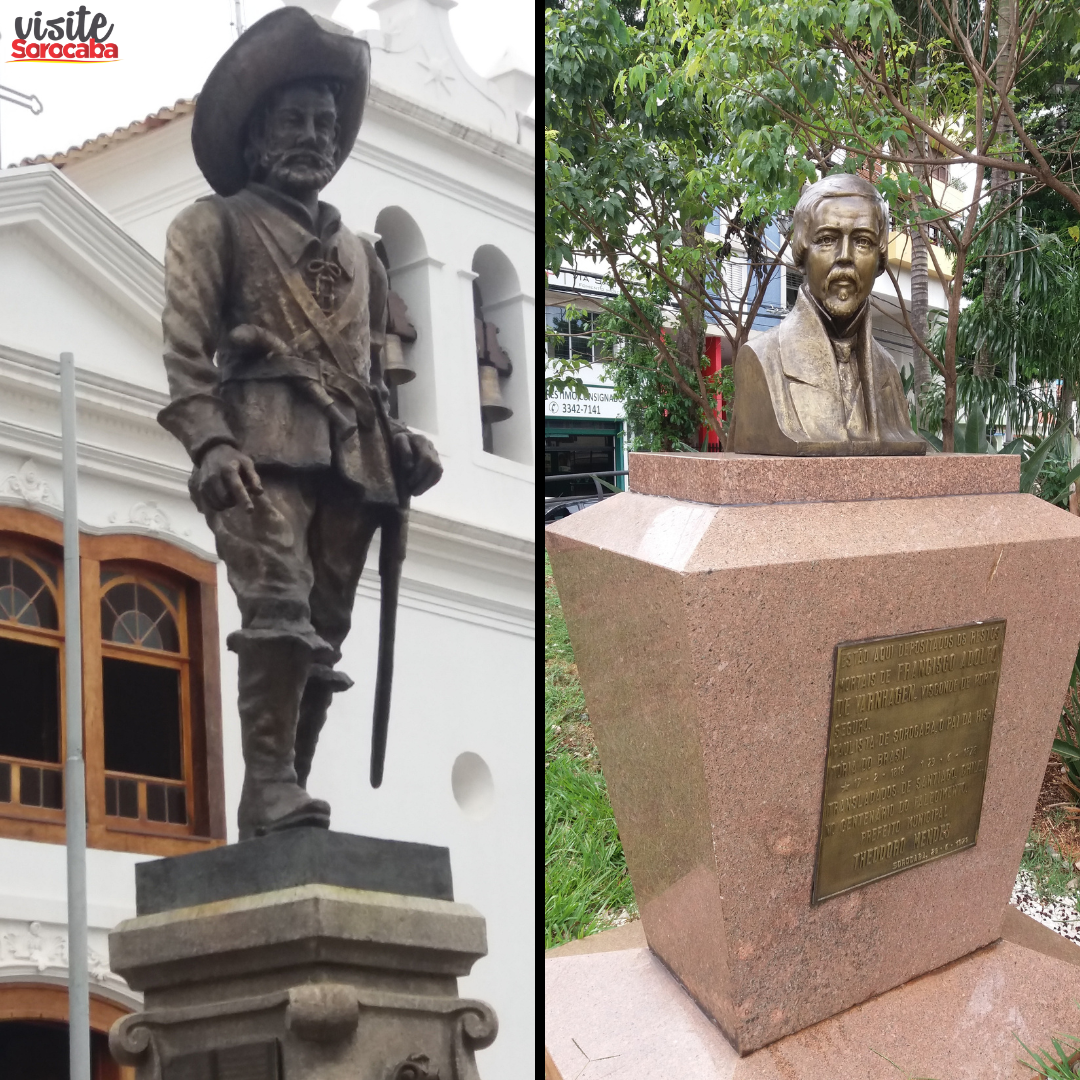 Largo São Bento / Monumento a Baltazar Fernandes e Busto a F. A. Varnhagen